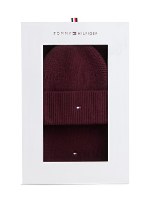 Tommy Hilfiger - Dámska sada - čiapka a šál Flag AW0AW19136XIH