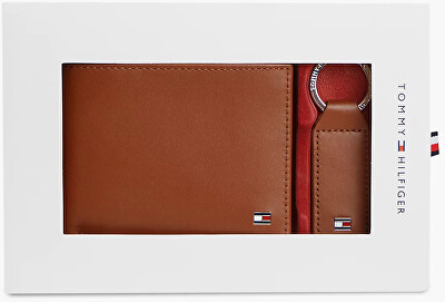 Tommy Hilfiger - Pánská kožená sada - peněženka a klíčenka Gifting AM0AM07931GVI