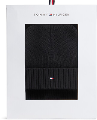 Tommy Hilfiger - Pánska sada - čiapka a šál Th Flag AM0AM14584BDS