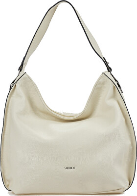Verde - Dámska kabelka Hobo 16-8515 ivory