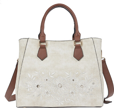 Verde - Dámská kabelka 16-8608 ivory
