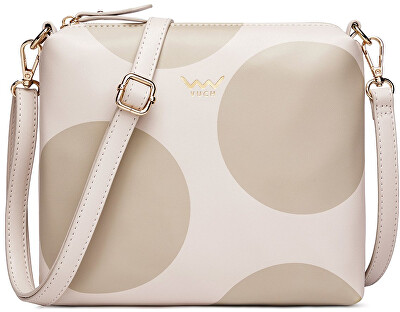Vuch - Dámska crossbody kabelka Coalie Big Dot Beige