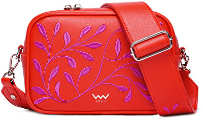Vuch - Dámská crossbody kabelka Massimo Mini Leaves Red