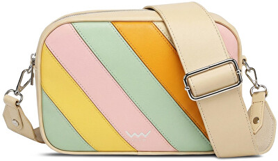 Vuch - Dámska crossbody kabelka Massimo Striped Beige