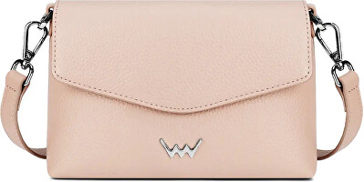 Vuch - Dámská kožená crossbody kabelka Leyra Beige