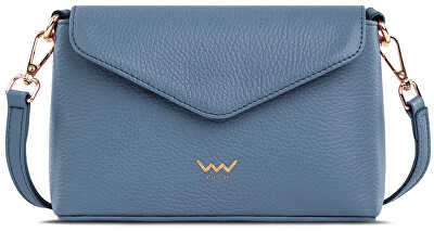 Vuch - Dámska kožená crossbody kabelka Leyra Grace Blue