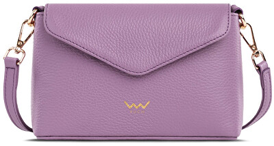 Vuch - Dámska kožená crossbody kabelka Leyra Grace Purple