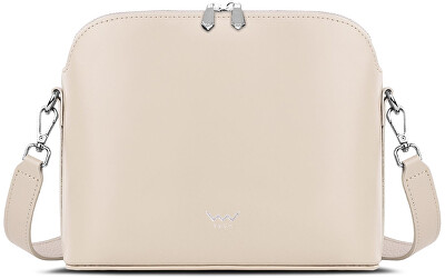 Vuch - Dámska kožená crossbody kabelka Marcia Beige