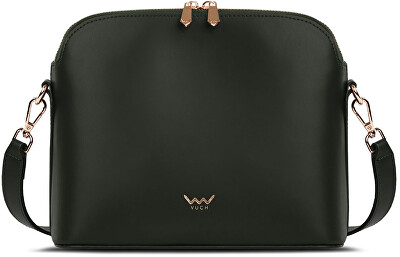 Vuch - Dámská kožená crossbody kabelka Marcia Dark Green