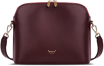 Vuch - Dámská kožená crossbody kabelka Marcia Wine Red