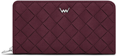 Vuch - Dámska peňaženka Nightie Nicci Intrecciato Wine Red