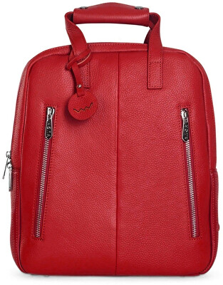 Vuch - Dámský kožený batoh Kalimba Red