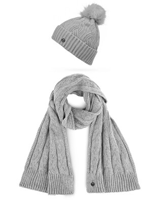 Vuch - Dámský set - čepice a šála Sheron Set Grey