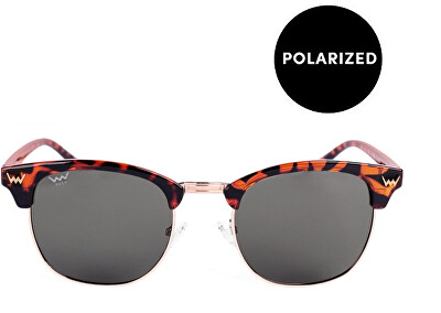 Vuch - Polarizační sluneční brýle Brigida Metal Design Brown