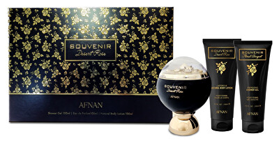 Afnan - Souvenir Desert Rose - EDP 100 ml + sprchový gel 100 ml + tělové mléko 100 ml