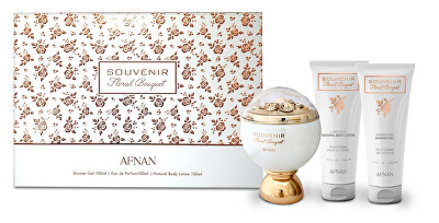 Afnan - Souvenir Floral Bouquet - EDP 100 ml + sprchový gel 100 ml + tělové mléko 100 ml