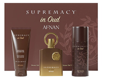 Afnan - Supremacy In Oud - parfémovaný extrakt 100 ml + sprchový gel 150 ml + deodorant ve spreji 150 ml
