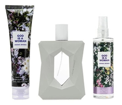 Ariana Grande - God Is A Woman - EDP 100 ml + tělový krém 100 ml + tělový závoj 118 ml