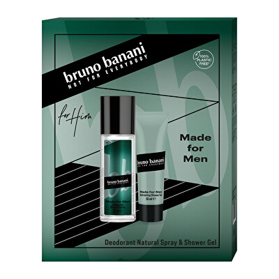 Bruno Banani - 2. JAKOST -  Made For Men - deodorant s rozprašovačem 75 ml + sprchový gel 50 ml