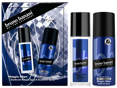 Bruno Banani - Magic Man - deodorant s rozprašovačem 75 ml + deodorant ve spreji 150 ml