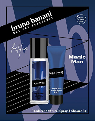 Bruno Banani - Magic Man - deodorant s rozprašovačem 75 ml + sprchový gel 50 ml