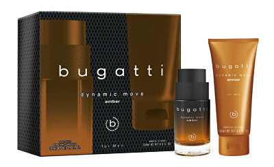 Bugatti - Dynamic Move Amber - EDT 100 ml + sprchový gel 200 ml