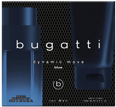 Bugatti - Dynamic Move Blue - EDT 100 ml + sprchový gel 200 ml