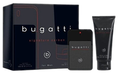 Bugatti - Signature Carbon - EDT 100 ml + sprchový gel 200 ml
