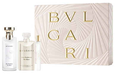 Bvlgari - Eau Parfumée Thé Blanc - EDT 75 ml + sprchový gel 75 ml + EDT 10 ml