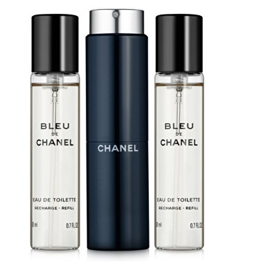Chanel - Bleu De Chanel - EDT (3 x 20 ml) + plnitelný flakon