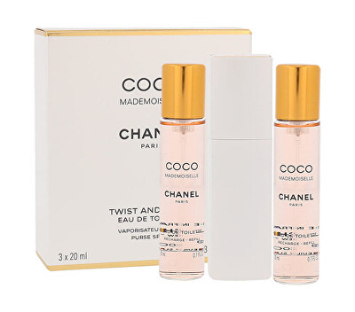 Chanel - Coco Mademoiselle - EDT 20 ml (plnitelný flakon) + EDT náplň 2 x 20 ml