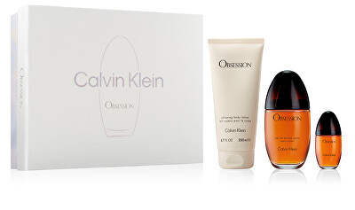 Calvin Klein - Obsession - EDP 100 ml + tělové mléko 200 ml + EDP 15 ml