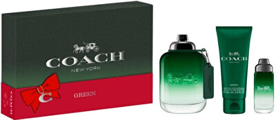 Coach - Coach Green - EDT 100 ml + sprchový gel 100 ml + EDT 15 ml