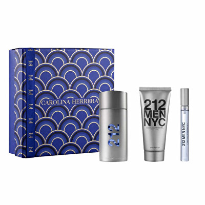 Carolina Herrera - 212 Men - EDT 100 ml + gel po holení 100 ml + EDT 10 ml