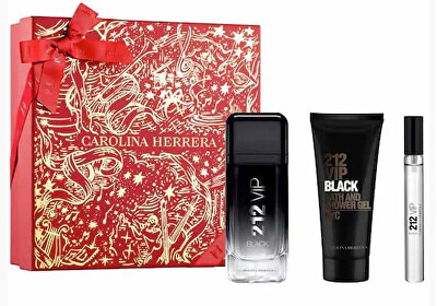 Carolina Herrera - 212 VIP Black - EDP 100 ml + sprchový gel 100 ml + EDP 10 ml