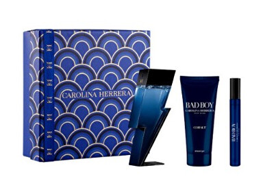 Carolina Herrera - Bad Boy Cobalt Electrique - EDP 100 ml + sprchový gel 100 ml + EDP 10 ml