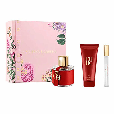 Carolina Herrera - CH - EDT 100 ml + tělové mléko 100 ml + EDT 10 ml