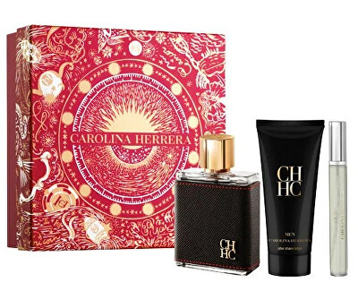 Carolina Herrera - CH For Men - EDT 100 ml + balzám po holení 100 ml + EDT 10 ml