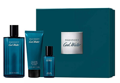 Davidoff - Cool Water Man - EDT 125 ml + gel de duș 75 ml + EDT 15 ml