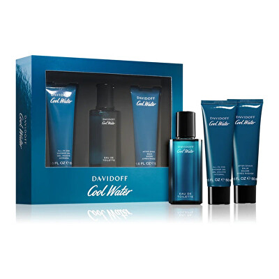 Davidoff - Cool Water Man - EDT 40 ml + sprchový gel 50 ml + balzám po holení 50 ml