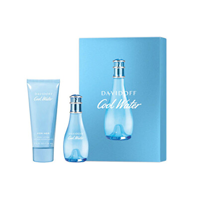 Davidoff - Cool Water Woman - EDT 30 ml + tělové mléko 75 ml