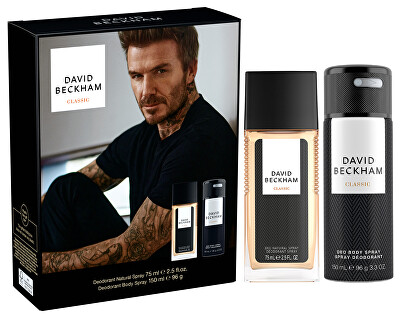 David Beckham - Classic - deodorant s rozprašovačem 75 ml + deodorant ve spreji 150 ml