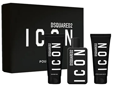 Dsquared² - Icon Pour Homme - EDP 100 ml + gel de duș 100 ml + balsam după bărbierit 100 ml