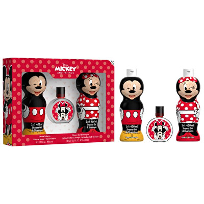 EP Line - Mickey Mouse & Minnie - EDT 50 ml + 2v1 sprchový gel a šampon 2 x 400 ml