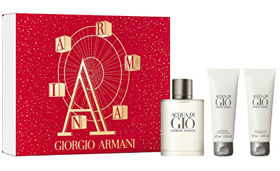 Giorgio Armani - Acqua Di Gio Pour Homme - EDT 100 ml + sprchový gel 75 ml + balzám po holení 75 ml