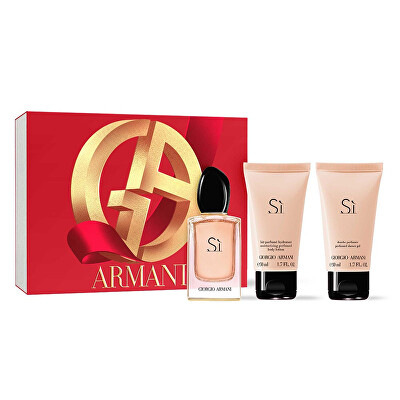 Giorgio Armani - Sì - EDP 50 ml + sprchový gel 50 ml + tělové mléko 50 ml