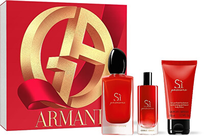 Giorgio Armani - Sì Passione - EDP 100 ml + tělové mléko 50 ml + EDP 15 ml