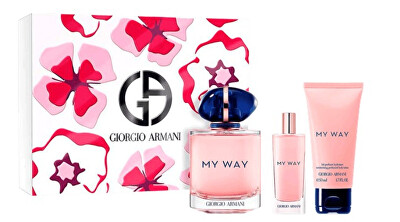 Giorgio Armani - My Way - EDP 90 ml (plnitelná) + tělové mléko 50 ml + EDP 15 ml