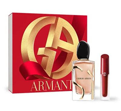 Giorgio Armani - Sì Intense (2023) - EDP 100 ml + rtěnka Lip Maestro Satin 4 ml