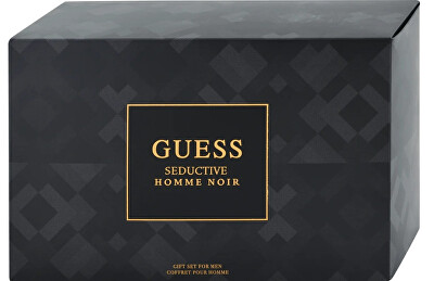 Guess - Seductive Noir Homme - EDT 100 ml + sprchový gel 100 ml + deodorant ve spreji 226 ml + kosmetická taška